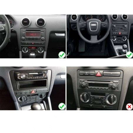 Autoradio Android Audi A3 8P 2003 a 2011 2 DIN 7 HD GPS Carplay Mirrorlink