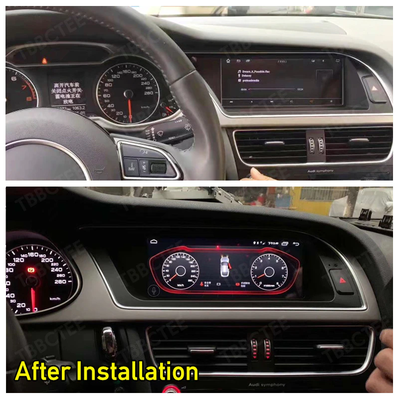 Pantalla Android 8,8 Audi A4 A5 2009-2016 GPS Carplay Mirrorlink SD USB
