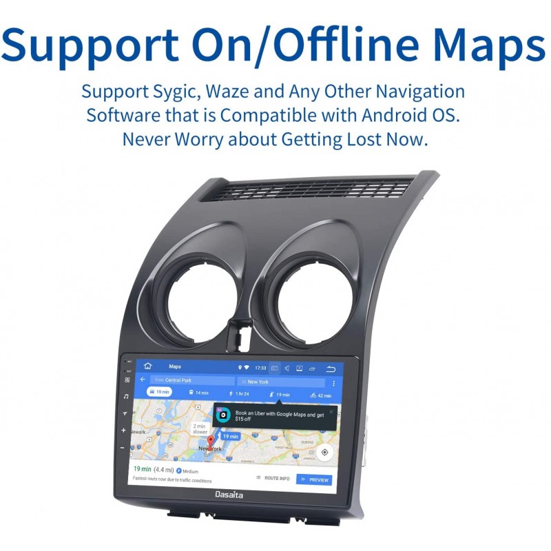 GPS pour Nissan Qashqai J10 2006 - 2013 CarPlay & Android Auto