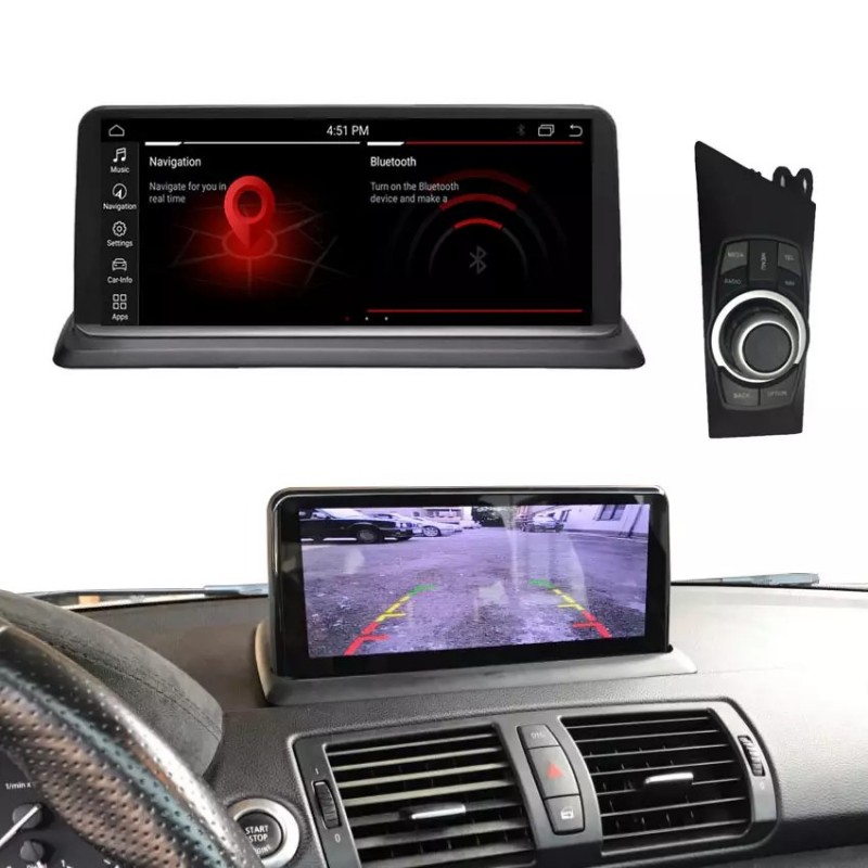  XTRONS Estéreo de coche de pantalla táctil IPS de 10.25  pulgadas para BMW Serie 1 E81 E82 E87 E88 sin pantalla original, Android 11  Radio navegación GPS para coche, Octa Core