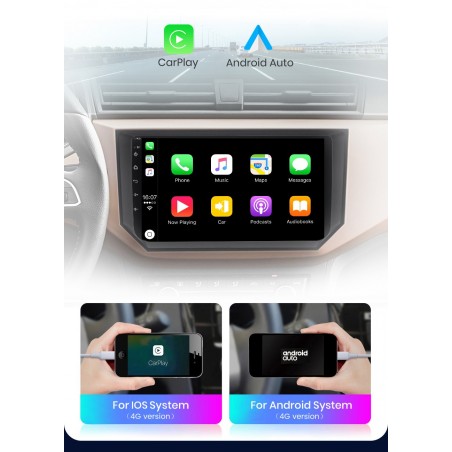 Radio Pantalla Android 9 Seat Ibiza 2017-2020 HD GPS Mirrorlink Carplay