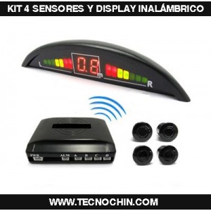 Kit 4 Sensores y Pantalla LED - INALAMBRICO Tipo 1